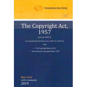 Thomson Reuters The Copyright Act, 1957 [Bare Acts with Comments]